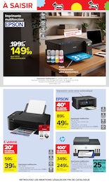 Prix et réduction Epson dans le prospectus Carrefour en cours Offre Epson dans le catalogue Carrefour du moment à la page 69