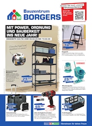 Bauzentrum Borgers Prospekt für Xanten: "MIT POWER, ORDNUNG UND SAUBERKEIT INS NEUE JAHR!", 8 Seiten, 06.02.2026 - 14.02.2026