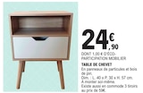 Table de chevet dans le catalogue E.Leclerc