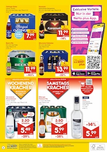 Bitburger im Netto Marken-Discount Prospekt "DER ORT, AN DEM DU IMMER AUSGEZEICHNETE PREISE FINDEST." mit 2 Seiten (Mannheim)