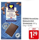 Herzstücke Edelvollmilch Schokolade im Angebot bei E center in Reutlingen Herzstücke Edelvollmilch Schokolade Angebote von EDEKA bei E center Reutlingen für 1,29 €