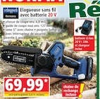 Norma Macheren - Promo Élagueuse sans fil avec batterie 20 V Promo Élagueuse sans fil avec batterie 20 V à 69,99 € dans le catalogue Norma à Macheren