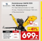 Holzhäcksler HACK-100 für 699,00 € bei Netto Marken-Discount im Angebot Holzhäcksler HACK-100 im aktuellen Netto Marken-Discount Prospekt