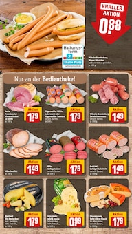 Wurst im aktuellen REWE Prospekt (Leverkusen) Wurst im REWE Prospekt "Dein Markt" mit 30 Seiten (Leverkusen)