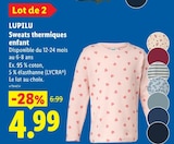 Sweats thermiques enfant - LUPILU en promo chez Lidl Sweats thermiques enfant - LUPILU dans le catalogue Lidl