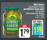 Gewürzgurken bei EDEKA im Bad Gottleuba Prospekt für 1,59 €