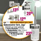 Badaccessoires-Serie „Saga“ Angebote bei Hornbach Halle für 12,95 €