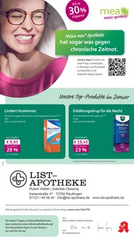 mea - meine apotheke Prospekt Unsere Januar-Angebote mit 4 Seiten