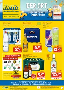 Energydrink im aktuellen Netto Marken-Discount Prospekt (Meerbusch) Energydrink im Netto Marken-Discount Prospekt "DER ORT, AN DEM DU IMMER AUSGEZEICHNETE PREISE FINDEST." mit 2 Seiten (Meerbusch)