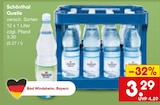 Aktuelles Schönthal Quelle Angebot bei Netto Marken-Discount in Regensburg ab 3,29 €