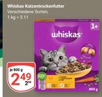Katzentrockenfutter Angebote von Whiskas bei GLOBUS Krefeld für 2,49 €