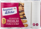 Küchentücher Premium 3-lagig (4x51 Blatt) von Saugstark&Sicher im aktuellen dm-drogerie markt Prospekt für 2,95 €