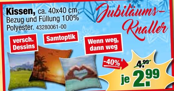 tejo's SB Lagerkauf Aschersleben - Kissen Kissen Angebot bei tejo's SB Lagerkauf Aschersleben im Prospekt 21 Jahre tejo's SB Lagerkauf