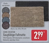 Saugfähige Fußmatte im Angebot bei ALDI Nord in Stendal Saugfähige Fußmatte Angebote von Home Creation bei ALDI Nord Stendal für 2,99 €
