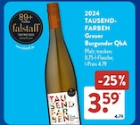 2024 Tausendfarben Grauer Burgunder QbA  im aktuellen ALDI SÜD Prospekt für 3,59 €
