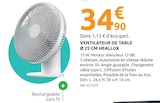 Mr.Bricolage Saint-Laurent-des-Arbres - Promo Ventilateur de table ø 25 cm Promo Ventilateur de table ø 25 cm à 34,90 € dans le catalogue Mr.Bricolage à Saint-Laurent-des-Arbres