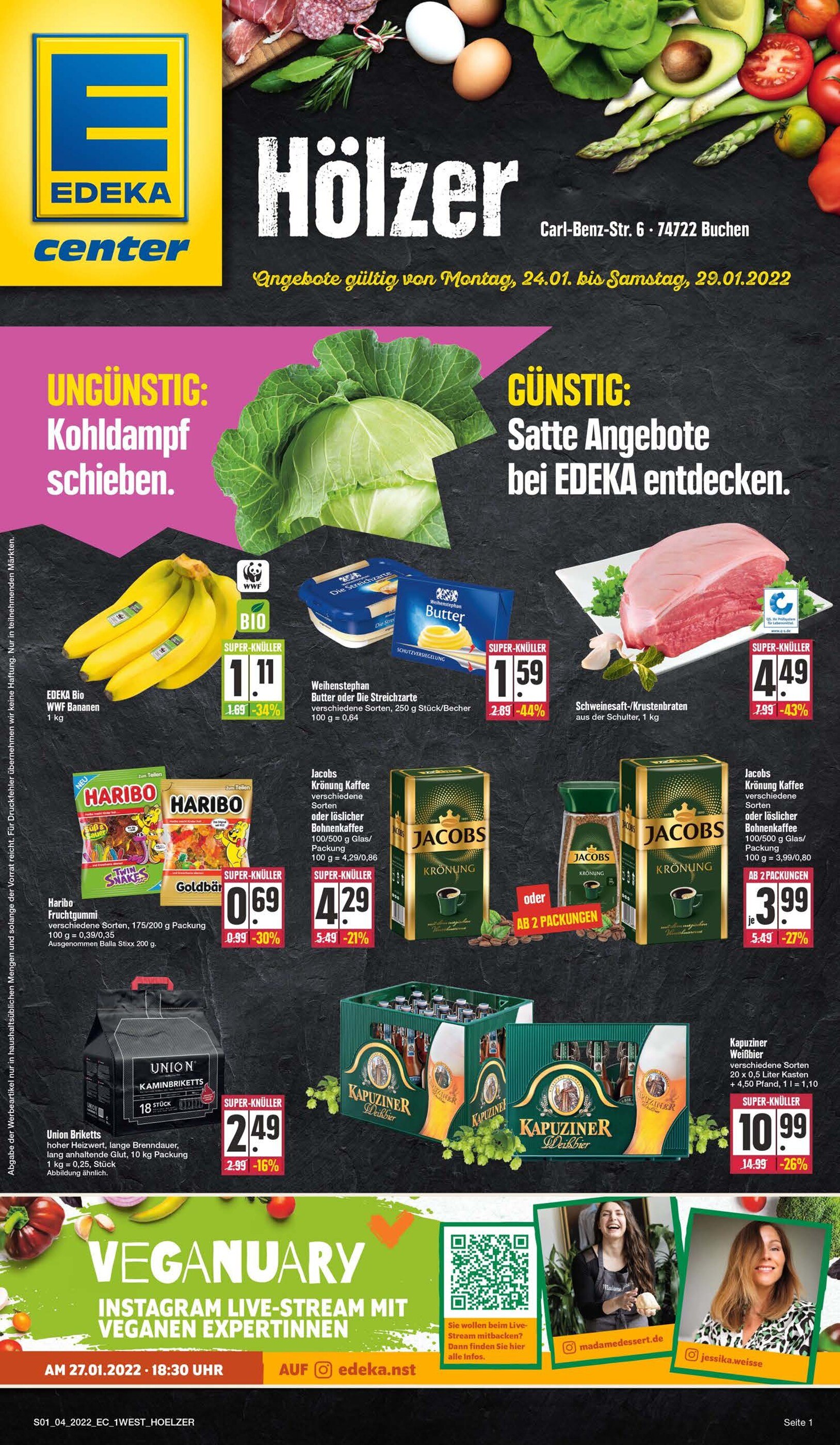 E center Prospekt für Walldürn mit 20 Seiten E center Prospekt für Walldürn: "Top Angebote!", 20 Seiten, 24.01.2022 - 29.01.2022