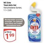 Total Aktiv Gel im Angebot bei GLOBUS in Koblenz Total Aktiv Gel Angebote von WC Ente bei GLOBUS Koblenz für 1,99 €