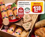 Schinken-Teewurst im Angebot bei REWE in Gelsenkirchen Schinken-Teewurst Angebote von REWE Hausmarke bei REWE Gelsenkirchen für 1,59 €