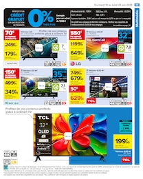Prix et réduction LG dans le prospectus Carrefour en cours Offre LG dans le catalogue Carrefour du moment à la page 97