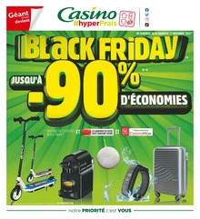 Catalogue Géant Casino à Paris, avec 16 pages Prospectus Géant Casino à Paris, "Black Friday", 16 pages, 18/11/2022 - 27/11/2022
