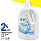 Lessive Liquide Fraîcheur - ECO+ dans le catalogue E.Leclerc