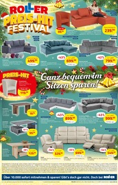 Couch Angebote im Prospekt "PREIS-HIT FESTIVAL" von ROLLER auf Seite 2