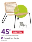 Mr. Bricolage Montans - Promo Fauteuil bas Cordea Promo Fauteuil bas Cordea à 45,00 € dans le catalogue Mr. Bricolage à Montans