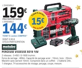 Promo Perceuse visseuse BS18 18V à 144,00 € dans le catalogue E.Leclerc à Montataire