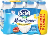 Lait matin leger - LACTEL en promo à 9,55 € chez Supermarchés Match Lait matin leger - LACTEL dans le catalogue Supermarchés Match