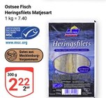Heringsfilets Matjesart Angebote von Ostsee Fisch bei GLOBUS Braunschweig für 2,22 €