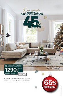 Ecksofa im Kabs Prospekt "Die große Weihnachtsspenden-Aktion" mit 46 Seiten (Essen)