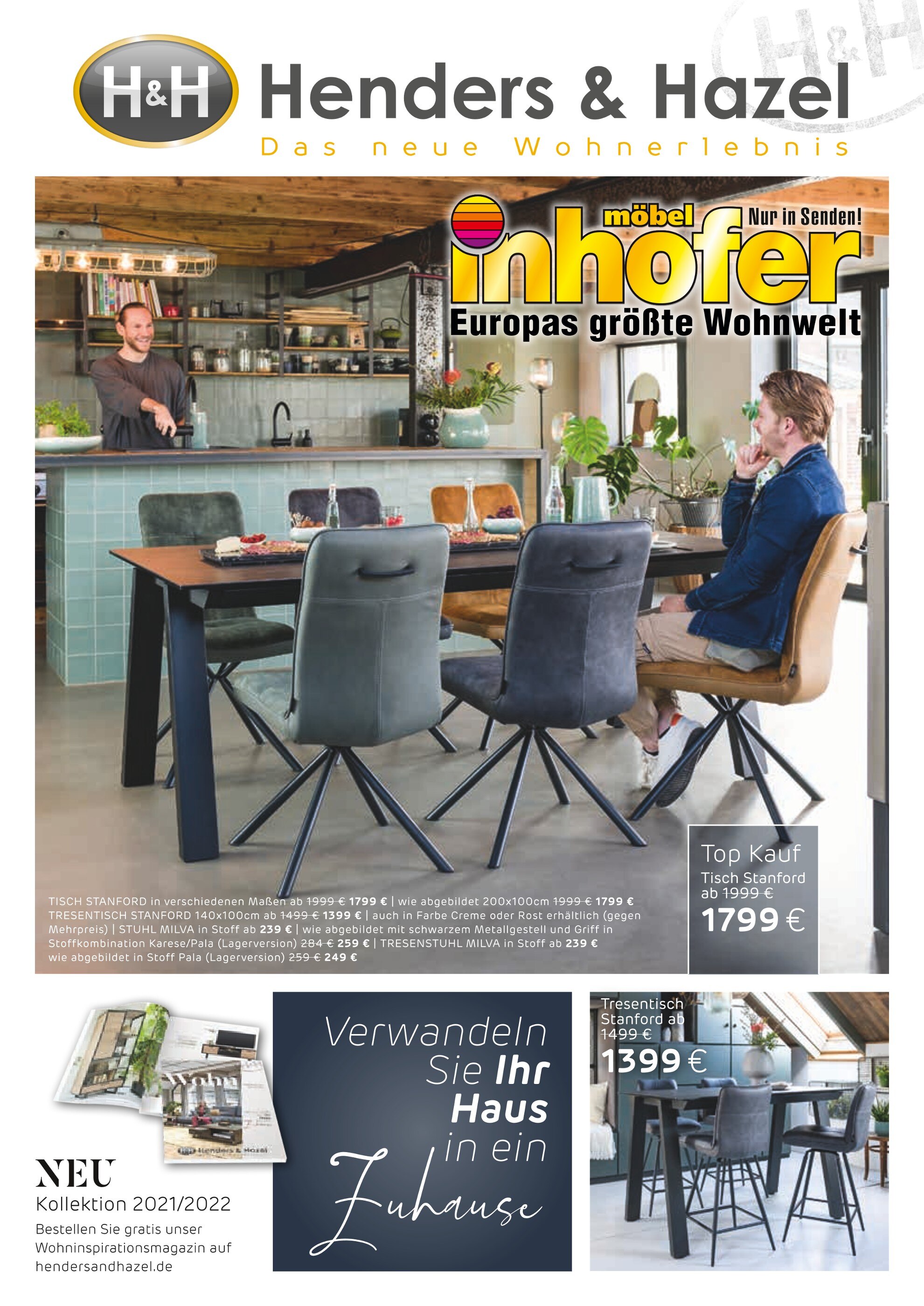 Möbel Inhofer Prospekt für Parsdorf mit 8 Seiten Möbel Inhofer Prospekt für Parsdorf: "Henders & Hazel", 8 Seiten, 01.01.2022 - 07.02.2022