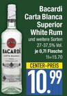 Carta Blanca Superior White Rum von Bacardi im aktuellen EDEKA Prospekt für 10,99 €