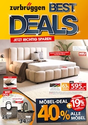 Aktueller Zurbrüggen Prospekt mit Bett, "BEST DEALS", Seite 1