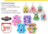 Schlüsselanhänger Plüsch SpongeBob im Angebot bei GLOBUS in Wolfenbüttel Schlüsselanhänger Plüsch SpongeBob Angebote von ZURU Fuggler bei GLOBUS Wolfenbüttel für 3,99 €