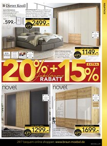 Bett im aktuellen BRAUN Möbel-Center Prospekt (Reutlingen) Bett im BRAUN Möbel-Center Prospekt "Jubiläumsmonat" mit 20 Seiten (Reutlingen)
