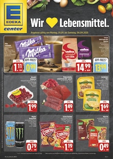 Aktueller E center Prospekt "Wir lieben Lebensmittel!" Seite 1 von 28 Seiten für Bad Mergentheim