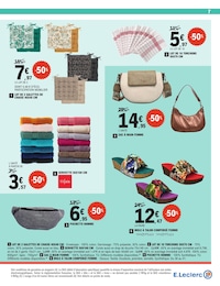 Prix et réduction Chaussures Femme dans le prospectus E.Leclerc en cours Offre Chaussures Femme dans le catalogue E.Leclerc du moment à la page 7