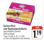 Unsere Butter bei nah und gut im Doberschütz Prospekt für 1,19 €