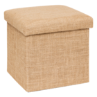 Pouf toile jute - La Foir’Fouille à Bordeaux Pouf toile jute en promo chez La Foir’Fouille Bordeaux à 7,99 €