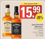 Whiskey im Angebot bei WEZ in Löhne Whiskey Angebote von Jack Daniels bei WEZ Löhne für 15,99 €