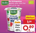 Bio Schlagsahne Angebote von BioBio bei Netto Marken-Discount Neustadt für 0,89 €