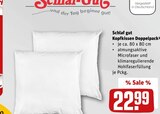 Kopfkissen Doppelpack Angebote von Schlaf-Gut bei REWE Rodgau für 22,99 €