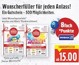 Wunschgutschein 15€ im aktuellen E center Prospekt