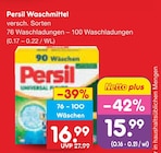 Waschmittel Angebote von Persil bei Netto Marken-Discount Rostock für 15,99 €