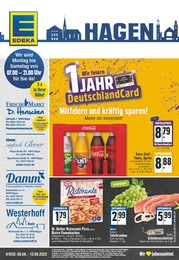 EDEKA Prospekt für Hagen mit 32 Seiten EDEKA Prospekt für Hagen: "Aktuelle Angebote", 32 Seiten, 08.08.2022 - 13.08.2022