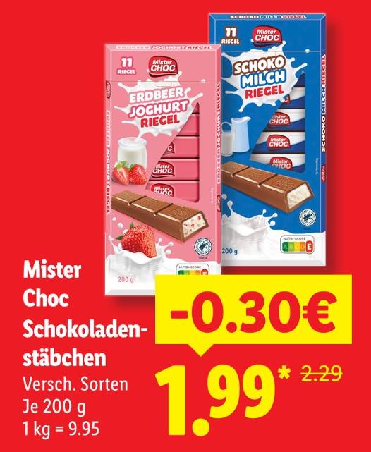 Schoko Milch Riegel