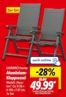 Aluminium-Klappsessel im Angebot bei Lidl in Dresden Aluminium-Klappsessel Angebote von LIVARNO home bei Lidl Dresden für 49,99 €