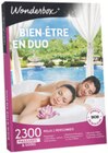 Coffret cadeau bien-être en duo - Wonderbox en promo chez Carrefour Coffret cadeau bien-être en duo - Wonderbox dans le catalogue Carrefour